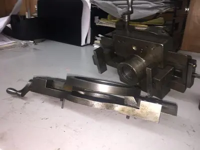 2841-385 Antique MJ Brohen Brocading Ellipse Precision 360 Chuck/Vise & Oval Attachment