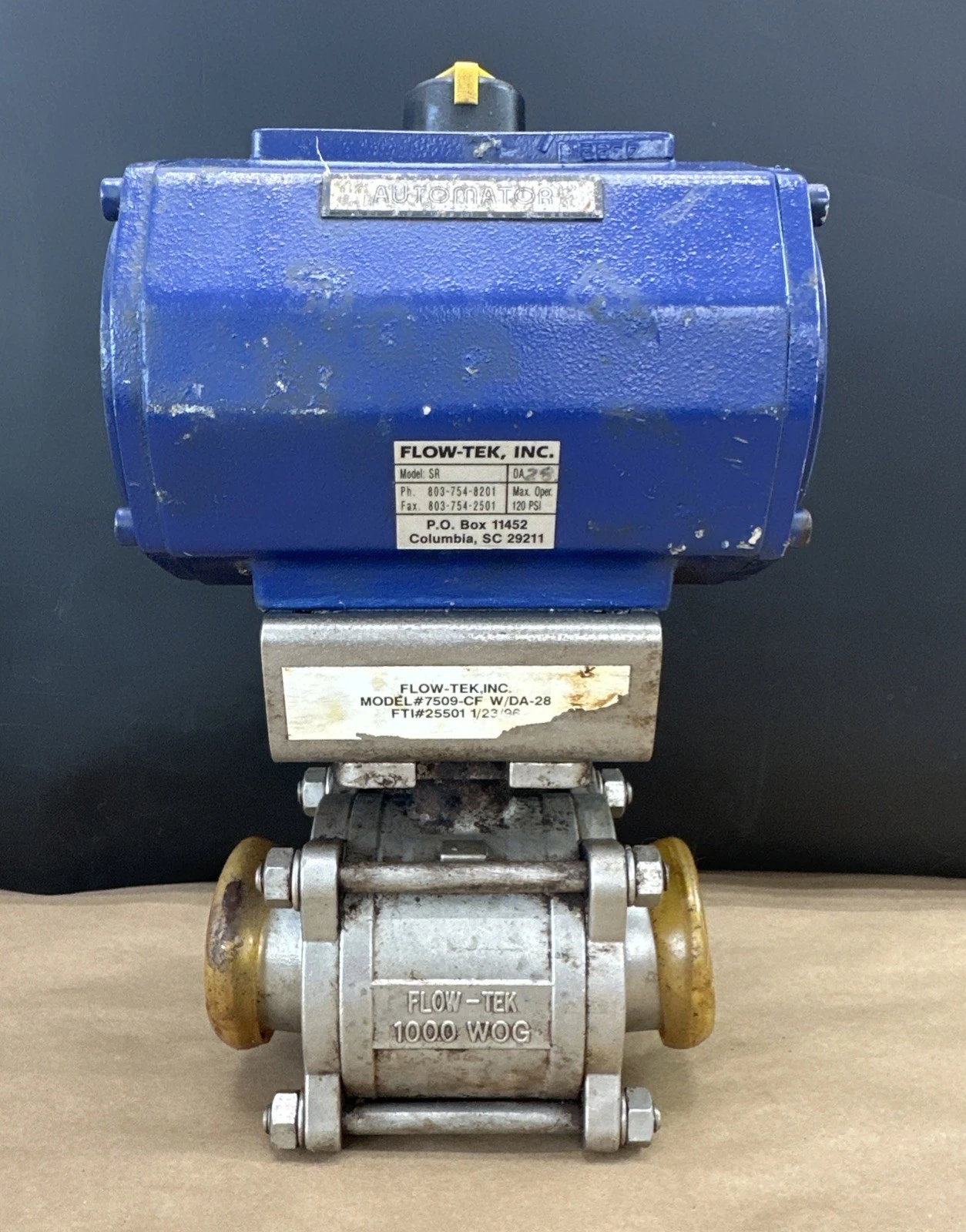 New | in-Stock Flow-Tek 7509-CF DA-28 Valves/Fittings Indiana US | J&J Industrial Supply #1319478