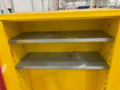 Used ULINE 45 GALLON CAPACITY FLAMMABLE LIQUID STORAGE CABINET Misc Industrial Equipment | Maverick Industrial Sales #1113283