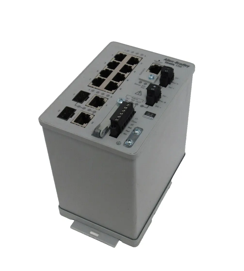 USED ALLEN BRADLEY 1783-BMS10CGN STRATIX 5700 ETHERNET SWITCH SER. A