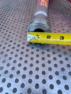 USED BIOFLEX RC 98" AFLEX HOSE W/ 1" SANITARY FITTING TO NPT
