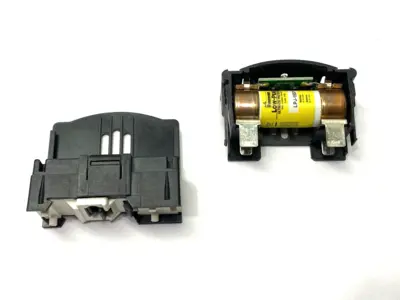 USED BUSSMANN FUSE BLOCK CLASS J 30A 600VAC W/ LOW-PEAK LPJ-15SP FUSE