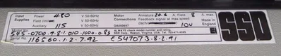 NEW EUROTHERM 545-0700-9-8-1-010-1000-0-83 DRIVE 480V 8A 54507009810101000083