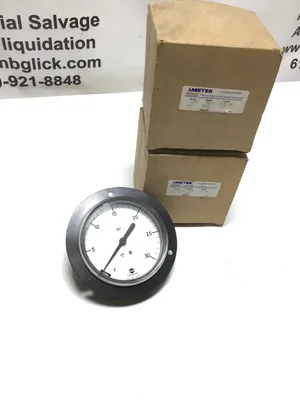 Ametek USG 138054 Flange Gauge 3-1/2″ 30 PSI 1/4″ NPT CBH (Lot of 2)