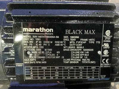 Used MARATHON ELECTRIC XVH145THTN6046BA 6M A.C. Motors Ohio US | HGR 24 #1406244