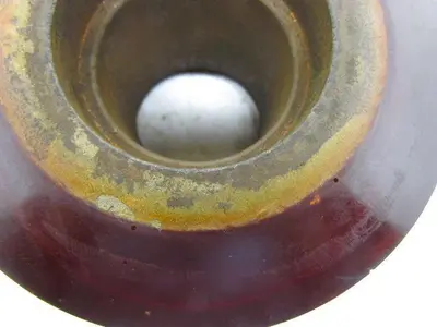 362 0971859 Polyurethane Smooth Hard Rubber Load Wheel 6" OD 4" Wide 2.82" Bore