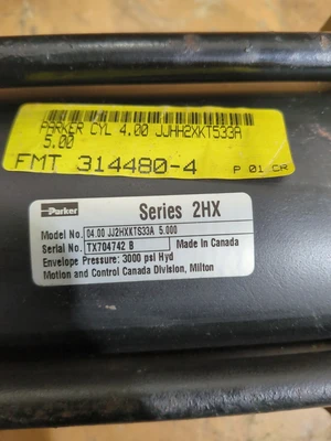 Used Parker 04.00 JJ2HXKTS33AA 5.000 Cylinders Indiana US | J&J Industrial Supply #1259676