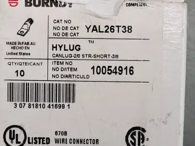 NEW BURNDY YAL26T38