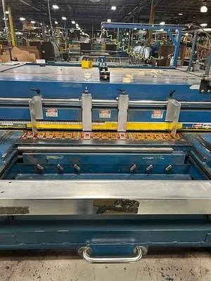 66" x 110" Mckinley 2 color Rotary Die Cutter