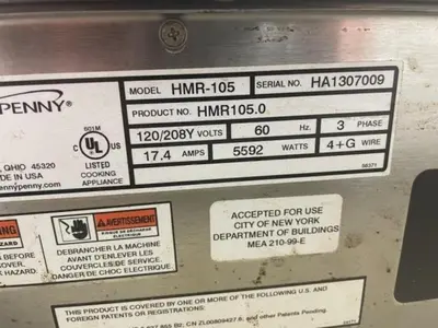 USED HENNY PENNY HMR-105