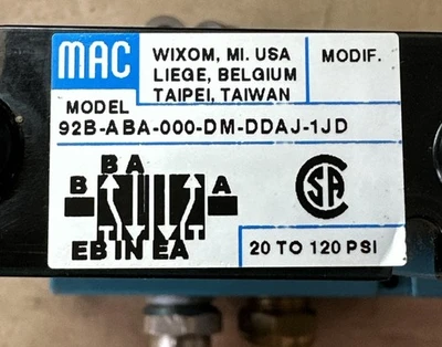 NEW MAC 92B-ABA-000-DM-DDAJ-1JD