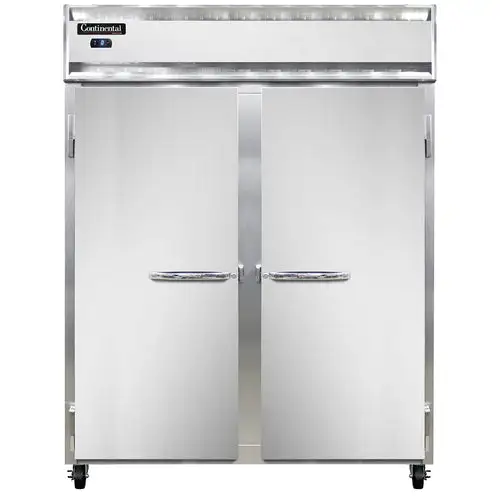 Continental 2FESNSS 57" Two Section Reach In Freezer, (2) Left/right Hinge Solid Doors, 115v