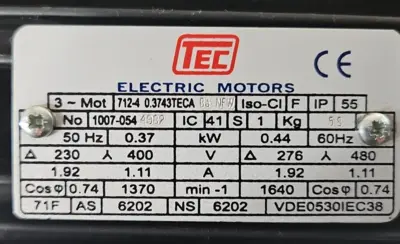 USED TEC TEC VDE0530IEC38
