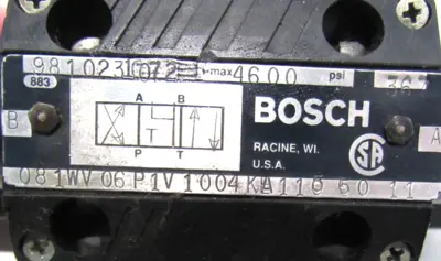 NEW BOSCH 9810231072 CONTROL VALVE 081WV06P1V1004KA1156011