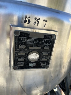 400L S/S JKTD Pressindustria Scrape Surface Reactor