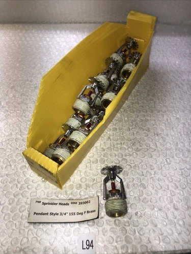 ** NEW SPRINKLE HEADS (LOT OF 15) PENANT STYLE 3/4” 155° BRASS#
