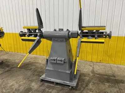 2500 LBS X 12" COOPER WEYMOUTH DOUBLE END PULL-OFF COIL REEL UNCOILER: STOCK #22618