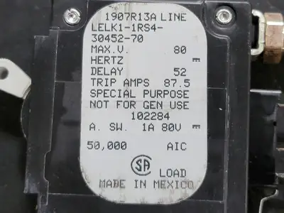 Used AIRPAX LELK1-1RS4-30452-70 Switchgears British Columbia CA | Lenmark #241558