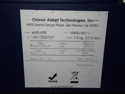 Used OMRON EMB40R Servo Drives Ohio US | HGR 24 #728034