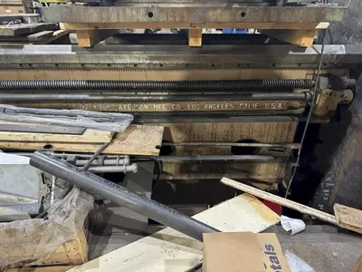 40/104" X 192/312" AXELSON SLIDING GAP ENGINE LATHE. STOCK #0888825