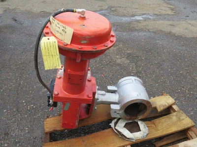 Honeywell Flowing 6"-150 Rotary Valve with Actuator and Positioner