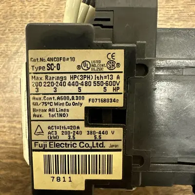 Used FUJI ELECTRIC SC-0 13A Miscellaneous Equipment (Electrical & Power) | Surplus Asset Holdings #1194292