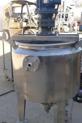 Tank, 25 Gallon, 316 Stainless Steel, 20" x 16", 1 HP, Jacketed, Agitated, OT/CB #S743429