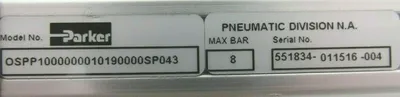 NEW PARKER OSPP1000000010190000SP043 CYLINDER ACTUATOR