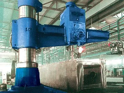 Box Column Welding Line in Shaoxing City, China