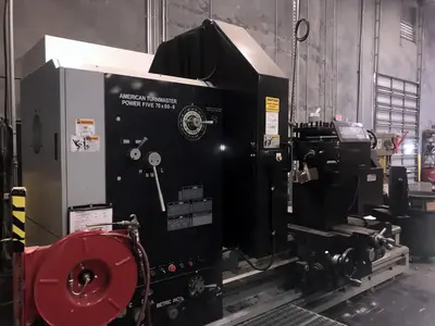 Used 2019 American Turn Master Power Five Engine Lathes Texas US | Machine Tool Bids #1234364
