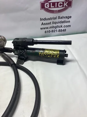 Simplex P-22 Hydraulic Hand Pump 10,000 PSI