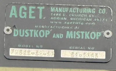 2017 AGET Model FH58S-6D-SP DUSTKOP 24,000 CFM Aget Model FH58S-6D-SP DUSTKOP Dust collection system | CNC EXCHANGE (9)