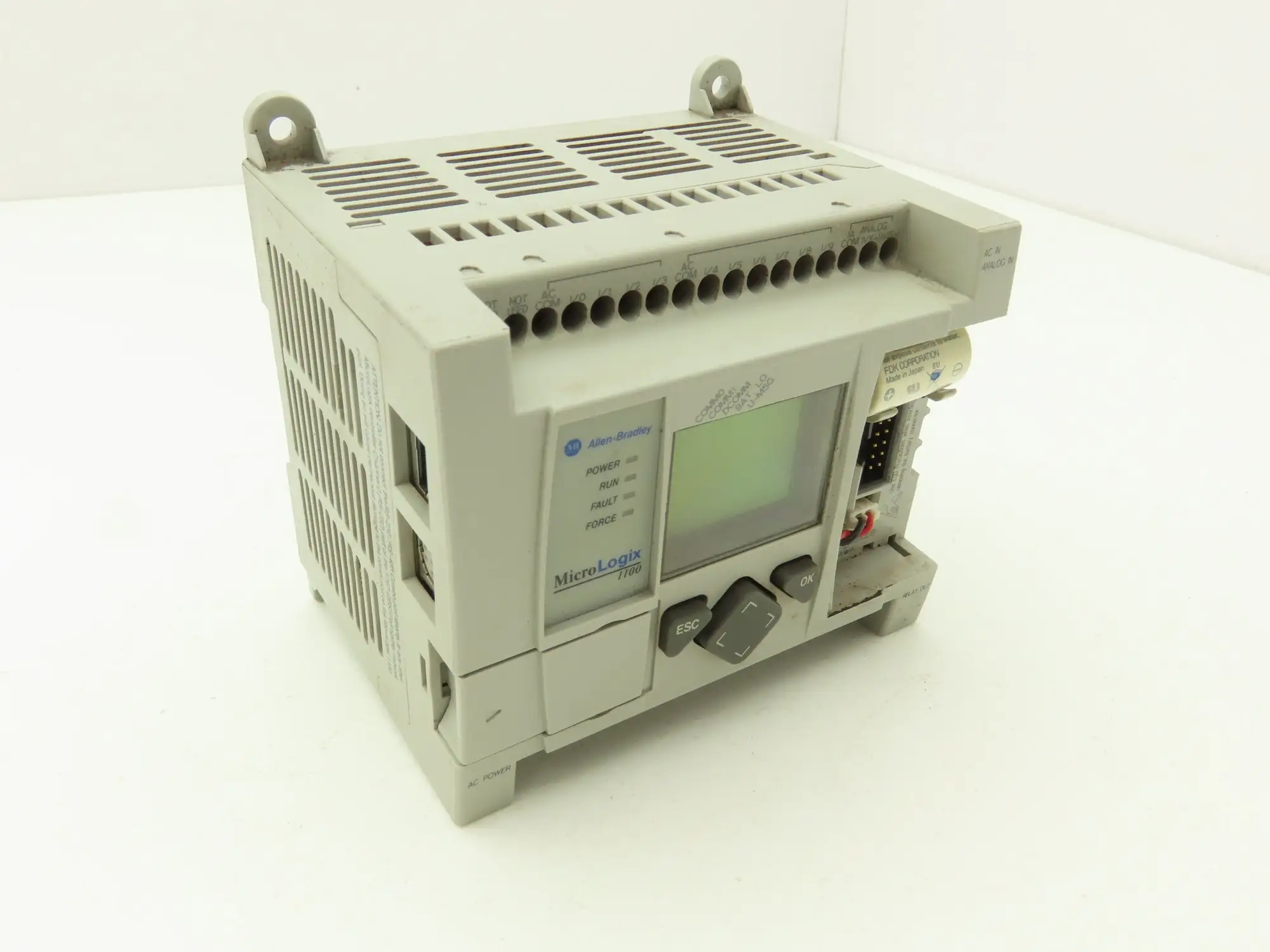 Allen Bradley 1763-L16AWA MicroLogix 1100 16 Point PLC Controller Series B FW 12