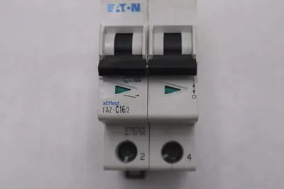 Moeller Eaton FAZ-C16/2 Circuit Breaker 16A 16 Amp 2-Pole STOCK K-3483