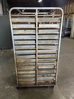 Roll-In Double Oven Rack with Pans