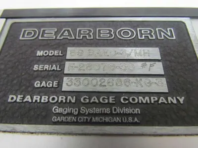 Dearborn Gage 89 DAEC-3/MH Precision Gaging Instrument Air-Electronic