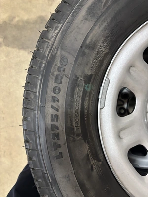 Used TIRES WITH 230 MILES ON THEM WITH RIMS. CAME OF GMC 2500 _UNKNOWN_ Wheels & Tires Michigan US | Miedema Asset Management Group #1419283
