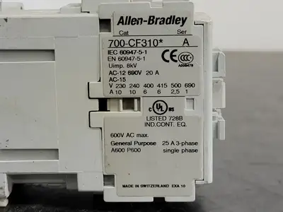 Used ALLEN-BRADLEY 700-CF310 Misc Electrical & Power Parts British Columbia CA | Lenmark #294596