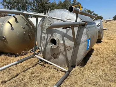 Tank, 2,250 Gallon, S/st, Slight Cone Bottom, Storage Tank #S744585