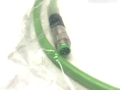 NEW BECKHOFF DOUBLE ENDED ETHERCAT POWER CABLE M8 4-PIN 1M