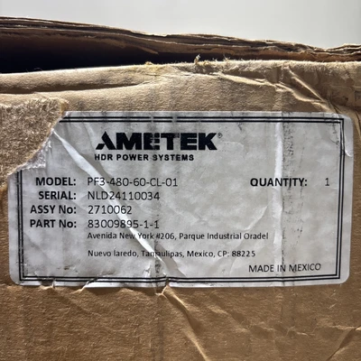 New | in-Stock AMETEK 83009895-1-1 Miscellaneous Equipment (Electrical & Power) Indiana US | J&J Industrial Supply #1364471