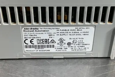 Used Allen-Bradley 1794-IF4I PLC Input & Output South Carolina US | Palmetto Automation #1544541