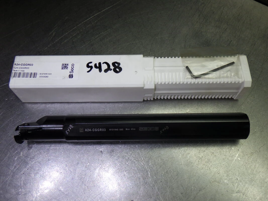 SECO 1.8" Coolant Thru Grooving Boring Bar 1.5" Shank A24-CGGR03 (LOC2978D)