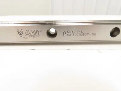 PMI MSA20S-N Linear Rail AMT Linearways w/ 1 Guide Slider 1m Length Lot of 2