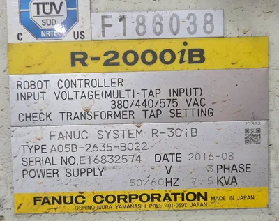 Used 2016 FANUC FANUC R-2000iB/185L + R-30iB Robots Michigan US | iGAM Industrial Marketplace #1144130