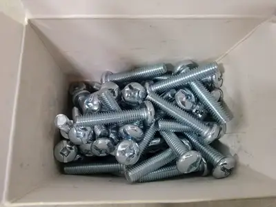 10-32 x 1" Round Combination Machine Screw (Box of 100)