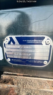 Used 2023 HYUNDAI HX85A Crawler Excavators South Carolina US | National Equipment Dealers #1422362