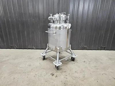 Used 66 Gallon Tank (Vessel), 316 Stainless Steel, Full Vacuum