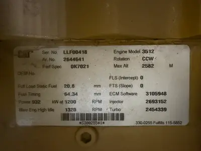 New | in-Stock CAT 3512 Generators Texas US | Oil The Woodlands Group #1498248