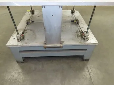 1" Aluminum Top  Steel Base Work Bench Table 43"x45" x 18-30"Adjustable Height